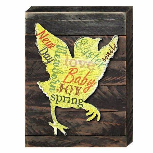 Clean Choice Baby Chick Easter Art on Board Wall Decor CL3497758